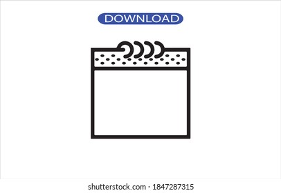 calender icon or logo isolated sign symbol vector illustration - high quality black style vector icons.