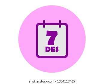 the calender icon for see the date or mark the date with reminder in your phone