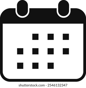 Conjunto de iconos de calendario. Símbolo de programa de trabajo. fecha disponible signo
