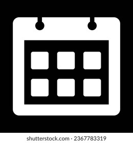 Calender icon. Symbol for time schedule icon on a white background.