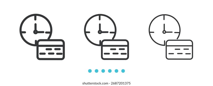 Calender Icon. Thin line icon vector
