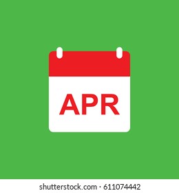 calender icon vector - April