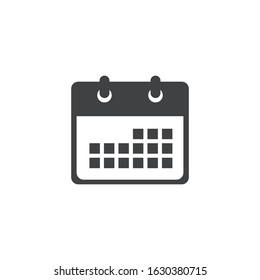 : calender icon vector design with black color