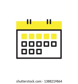 calender icon vector design modern style