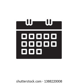 calender icon vector glyph style