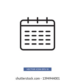 Calender icon vector illustration template
