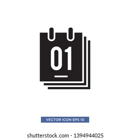 Calender icon vector illustration template