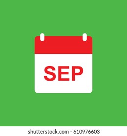 calender icon vector - September