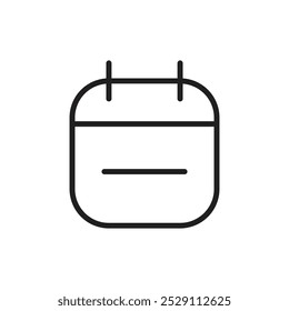 Calender icon Vector set outline