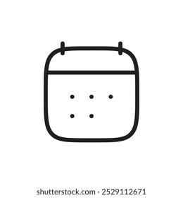 Calender icon Vector set outline