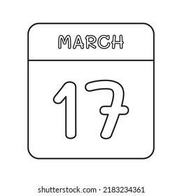 Calender aislado en el fondo blanco. Ilustración del vector