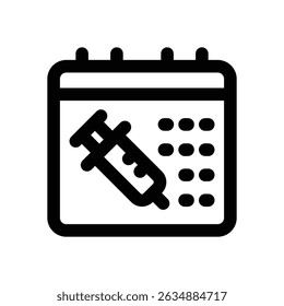 ícone da linha do calendário. Ícone de vetor limpo e minimalista para sites, aplicativos móveis, apresentações e logotipos. Totalmente dimensionável e personalizável para qualquer projeto.