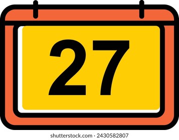 calender line icon vector design template ilustration with editable stroke and color 