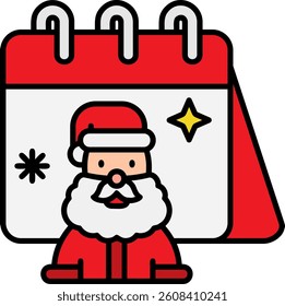 Calender Line vector Icon Design