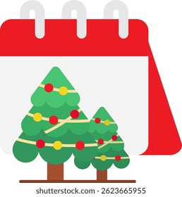 Calender Line vector Icon Design