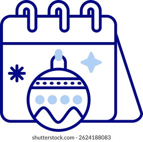 Calender Line vector Icon Design