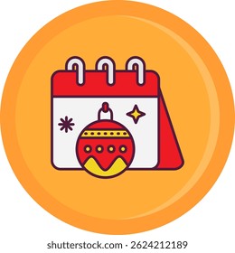 Calender Line vector Icon Design