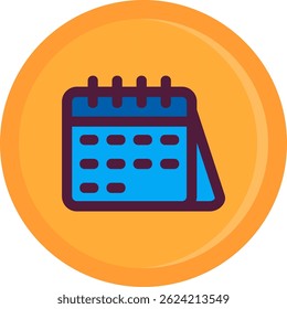 Calender Line vector Icon Design