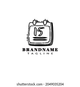 calender logo design template icon modern vector