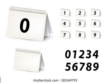 calender number 0-9