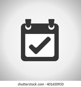 calender symbol. sign, icon grayscale design element