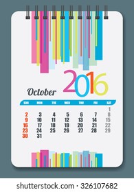 Calender template vector illustraotion 