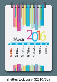 Calender template vector illustraotion 