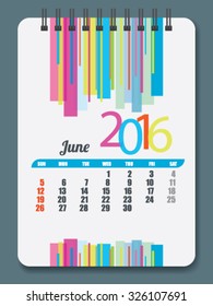 Calender template vector illustraotion 