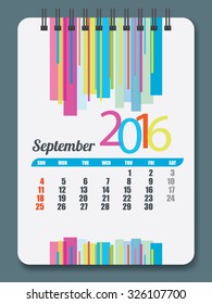 Calender template vector illustraotion 