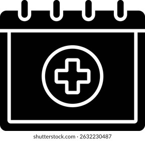 Ícone de vetor de calendário. Pode ser usado para impressão, aplicativos móveis e da Web.