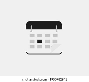 Calender vector icon. Editable stroke. Symbol in Line Art Style for Design, Presentation, Website or Apps Elements. Pixel vector graphics - Vector