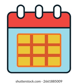 Icono del Vector del calendario en blanco