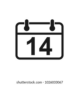 Calender vector icon. Calender symbol icon
