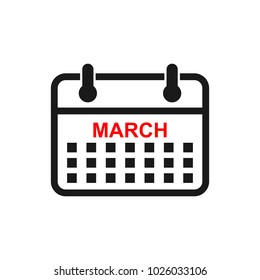 Calender vector icon. Calender symbol icon