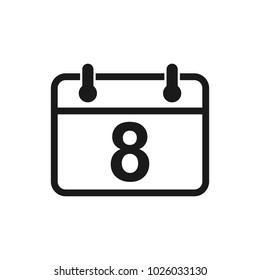 Calender vector icon. Calender symbol icon
