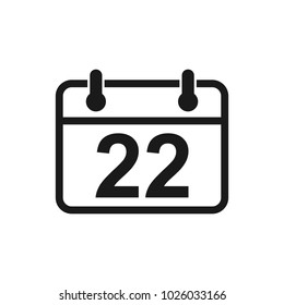 Calender vector icon. Calender symbol icon