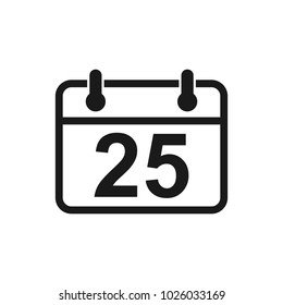 Calender vector icon. Calender symbol icon