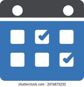 calender vector illustration isolated on a transparent background . glyph vector icons for concept or web graphics.