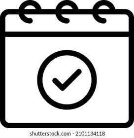 Ilustración del vector Calender sobre un fondo transparente.Símbolos de calidad premium.Icono vectorial de trazo para el concepto y el diseño gráfico. 