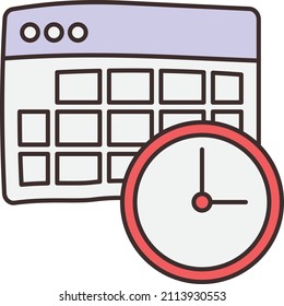 calender Vector illustration on a transparent background.Premium quality symmbols.Vector line flat icon for concept and graphic design.
