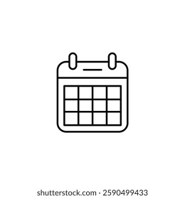 Calender vector line icon icons design