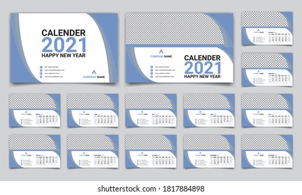 calender vector tamplate design 2021