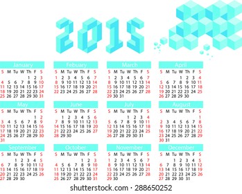calender vector template