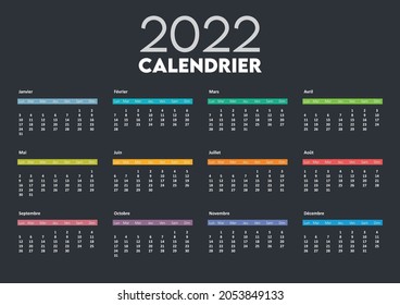 CALENDRIER 2022 hijri gregorien 1443 1444 French Arabic English