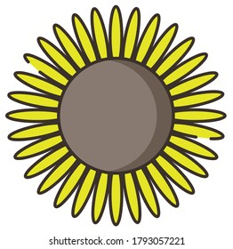 Icono de calendula diseño plano