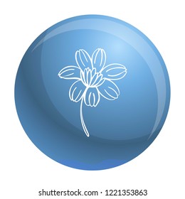 Calendula icon. Simple illustration of calendula vector icon for web design isolated on white background
