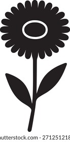  Icono de caléndula – Ilustración vectorial