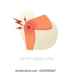 Calf Muscle Pain - Joint Swelling - Stock Illustration as EPS 10 File