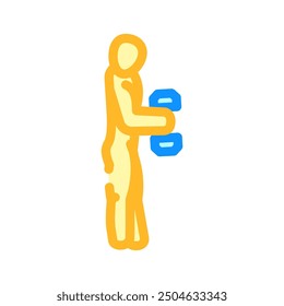calf raises fitness exercise leg color icon vector. calf raises fitness exercise leg sign. isolated symbol illustration