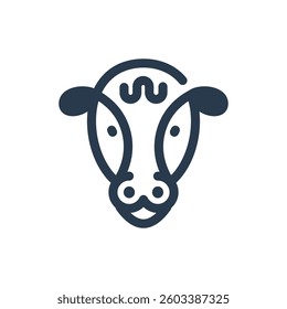 Calf for Rodeo Competition Vector Icon